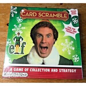 Elf Card Scramble Board Game Buddy Christmas Elf Movie New Sealed Will Ferrell